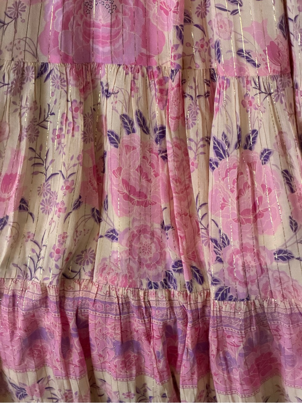 Spell Pink Lavender Floral Midi Dress - Picture 15 of 16
